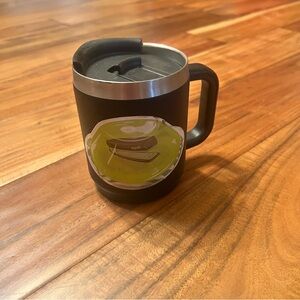 Small stainless steel coffee mug